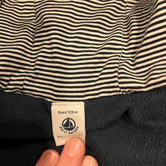 Peach Petit Bateau girl puffer - Picture 5 of 9